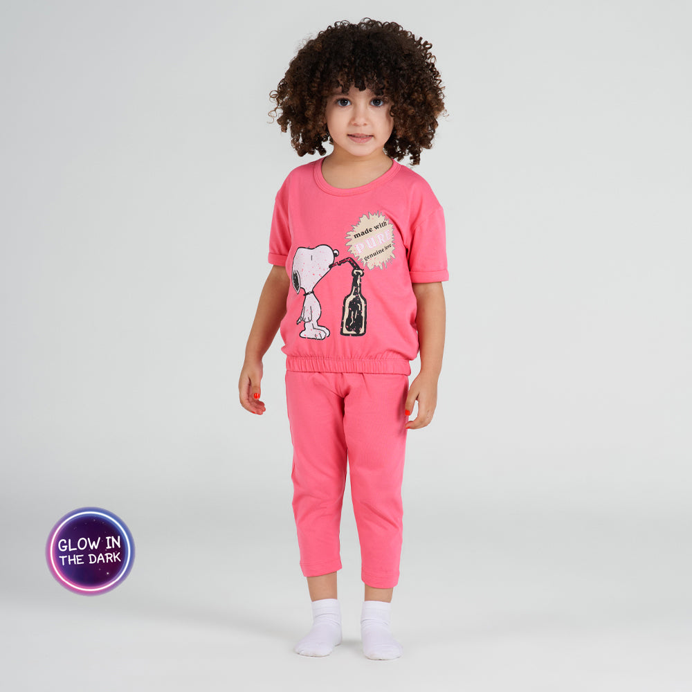 Girls' short sleeve pajama