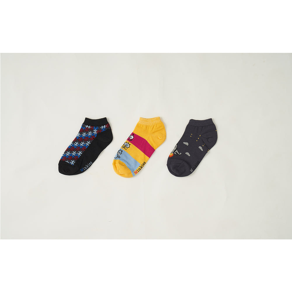 socket socks boys printed pack of 3.