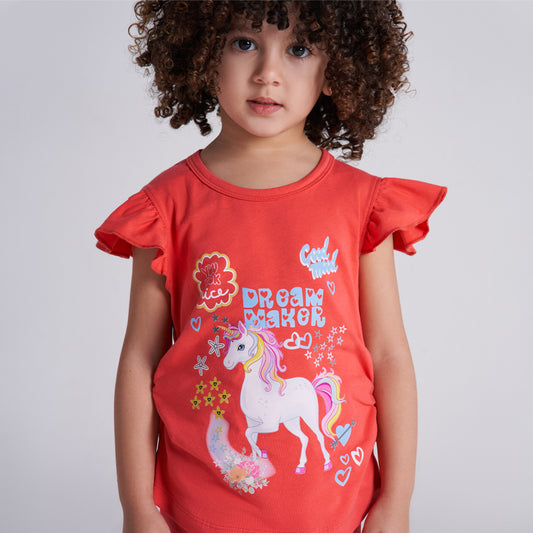 NEON Girls' short sleeve pajama