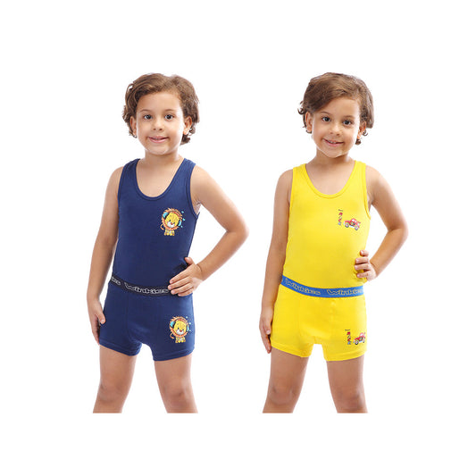 Set boys singlet+boxer pack of 2