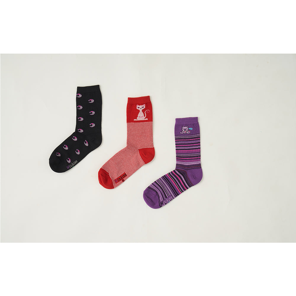 socks gilrs  printed pack of 3.